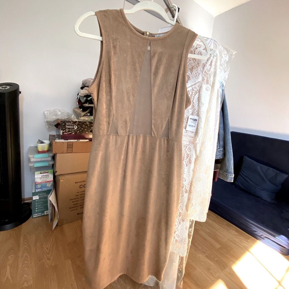 Soft Suede Mocha/Nude Dress